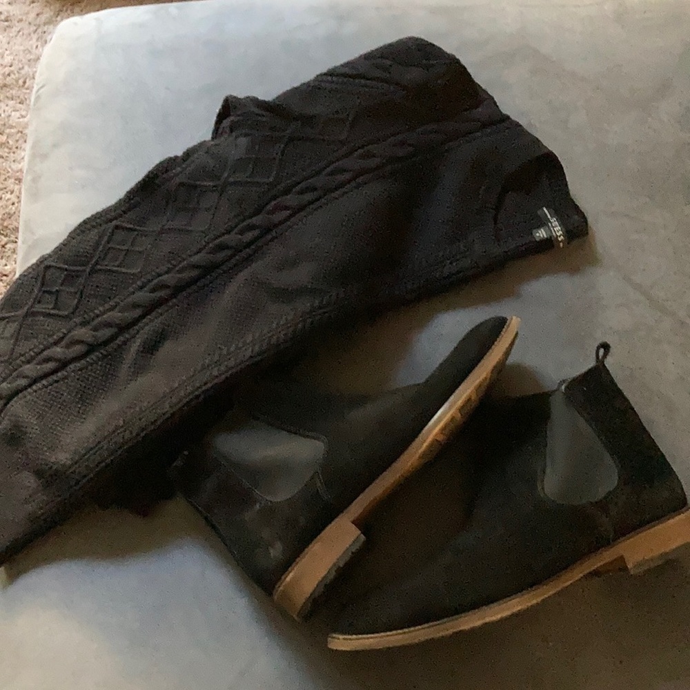 Sued shoes Calvine klien  sweater